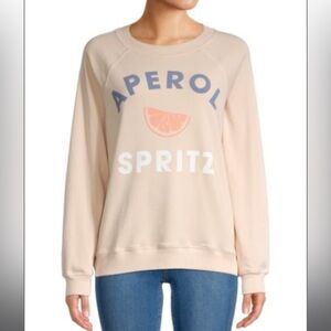 Wildfox Aperol Spritz Cotton Sweatshirt XL